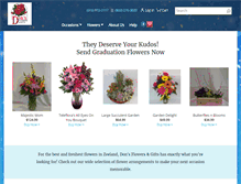 Tablet Screenshot of dons-flowers.com